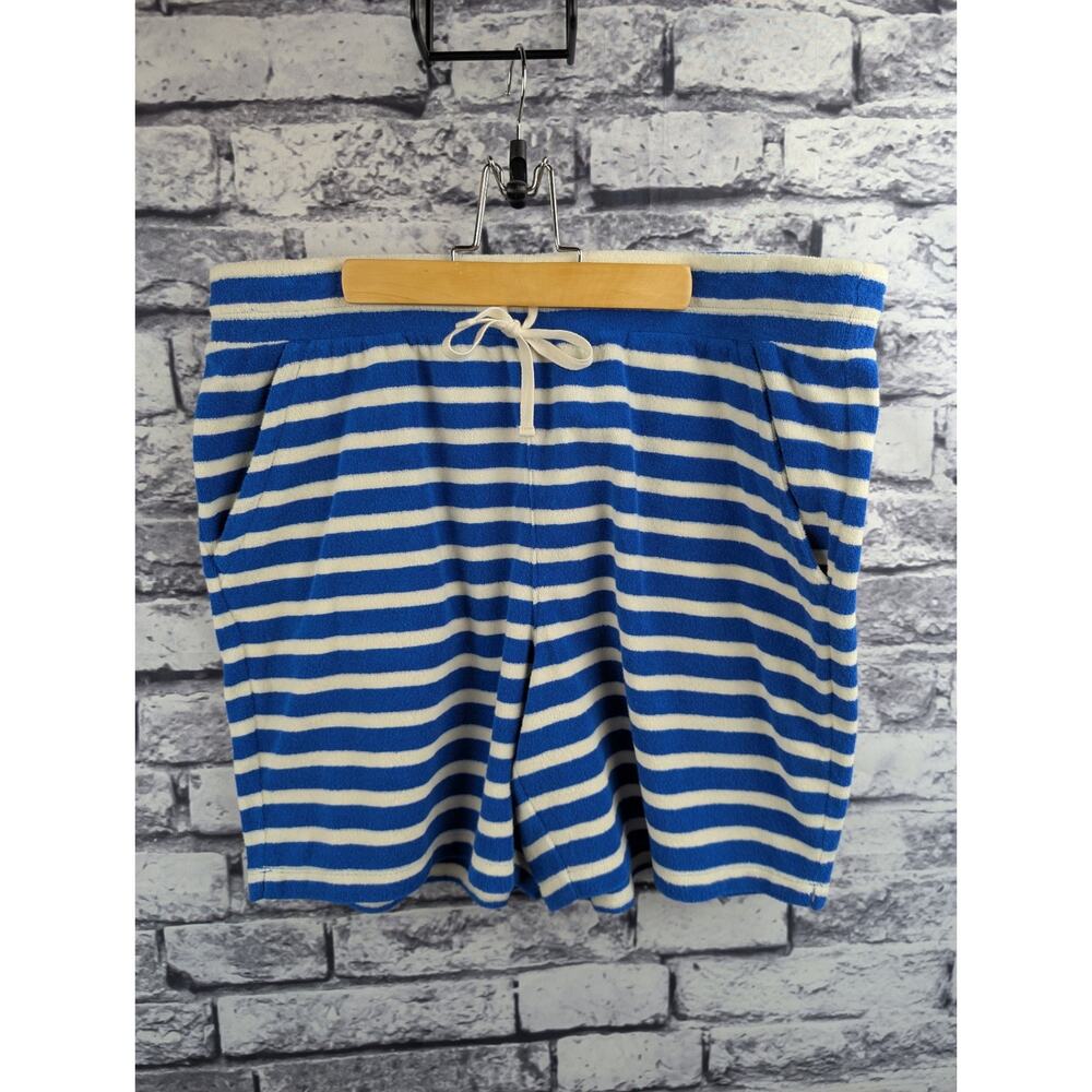 Talbots Blue Striped Terry Cloth Shorts